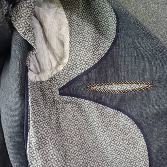 Billy Reid Archie Iconic Italian Linen Jacket  40L - Picture 11 of 13